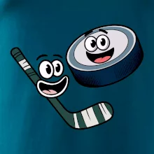 Parové triko - Puk a hokejka