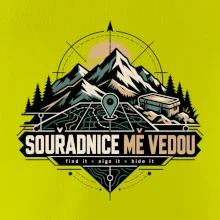 Souřadnice mě vedou horská mapa