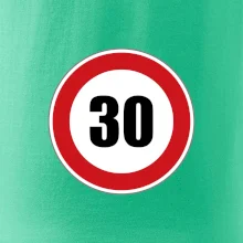 Dopravní značka - omezení rychlosti 30