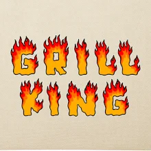 Grill King ohnivý nápis