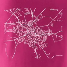 Mapy měst černobílé Klatovy