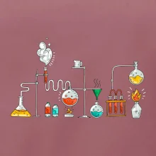 Chemická aparatura barevná