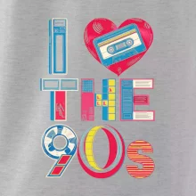 I love 90s - srdce a kazeta