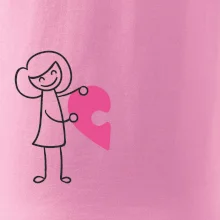 Párová trička puzzle postavička