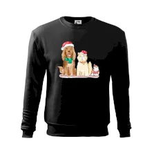 Veselé vánoce - pes, křeček a kočka