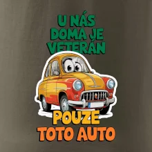 U nás doma je veterán pouze toto auto barevný nápis
