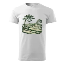 Golfové hřiště v retro rytině