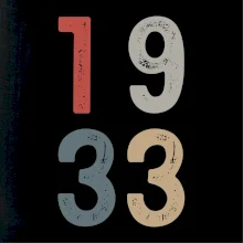 Vintage číslice 1933