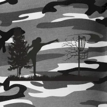 Disc golf - žena černý obrázek