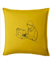 Švadlena a šicí stroj jedním tahem