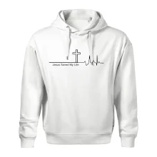 Jesus Saved My Life kříž ekg Jesus Saved My Life kříž ekg