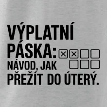 VÝPLATNÍ PÁSKA: Návod, jak přežít do úterý