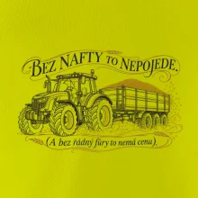 Bez nafty to nepojede traktor s vlekem