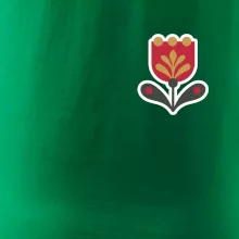 Folklor na prsu tulipán