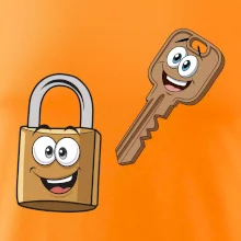 Parové triko - Zámek a klíč