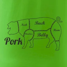 Prase nákres rozřezání