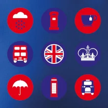 Anglie symboly v kruzích