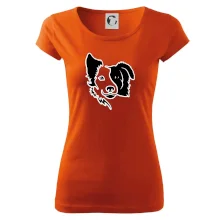 Border kólie obrys hlavy