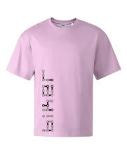 Biker nápis na výšku řetěz