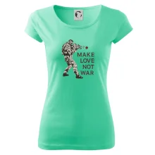 Růže ve zbrani, make love not war