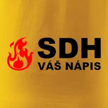 SDH nápis (oheň, název sboru - vlastní nápis)