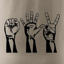 Kámen nůžky papír černé