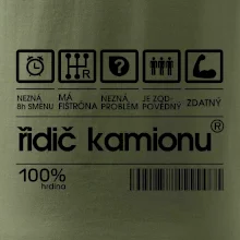Čárový kód řidič kamionu Čárový kód řidič kamionu