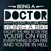 Being a doctor - bike
