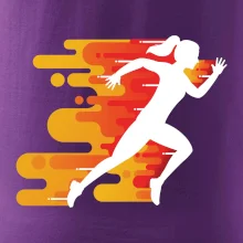 Běhání - oranžová žena