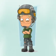 Vesmírný voják denim