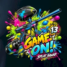 Barevná exploze game on paintball