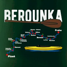 Mapa řeky Berounky