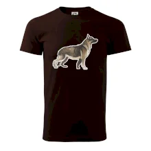 Německý ovčák - hnědý kreslený