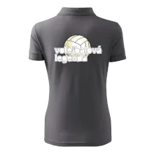 Volejbalová legenda - bílé písmo