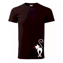 Zamilovaná kočka zezadu