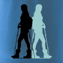Nordic walking figury - žena