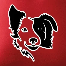 Border kólie obrys hlavy