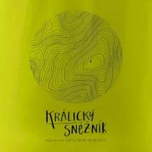 Králický Sněžník - vrstevnice v kruhu