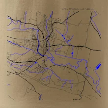 Dvůr Králové nad Labem mapa s vodními toky