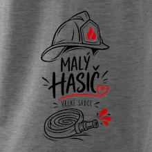 Malý hasič s velkým srdcem - minimalistická kresba