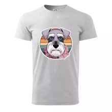 Knírač - fenka a květiny