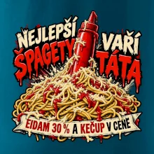 Nejlepší špagety vaří táta Eidam 30 procent a kečup v ceně