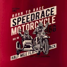 Speedrace motrcycle half mile