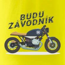 Budu závodník  modrý cafe racer