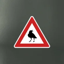Dopravní značka - Pozor havran