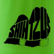 Shih-tzu - nápis v těle
