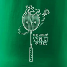 Badminton srdce s výpletem