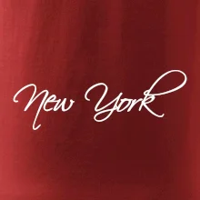 New York nápis psacím