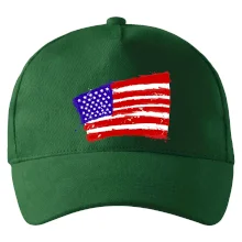 Americká vlajka ohnutá