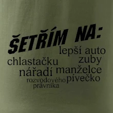 Nápis šetřím na